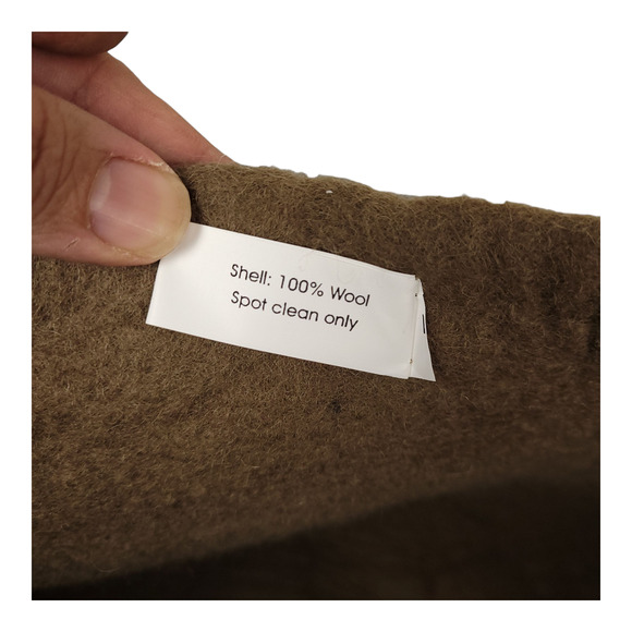 Place & Time Bear Storage Basket Set 100% Wool Nursery Toys Made In Nepal Brown - Picture 9 of 16